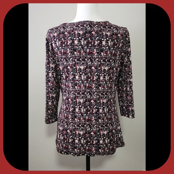 LAURA PETITES || Faux Side Tie Top (SIZE M) - Picture 2 of 5